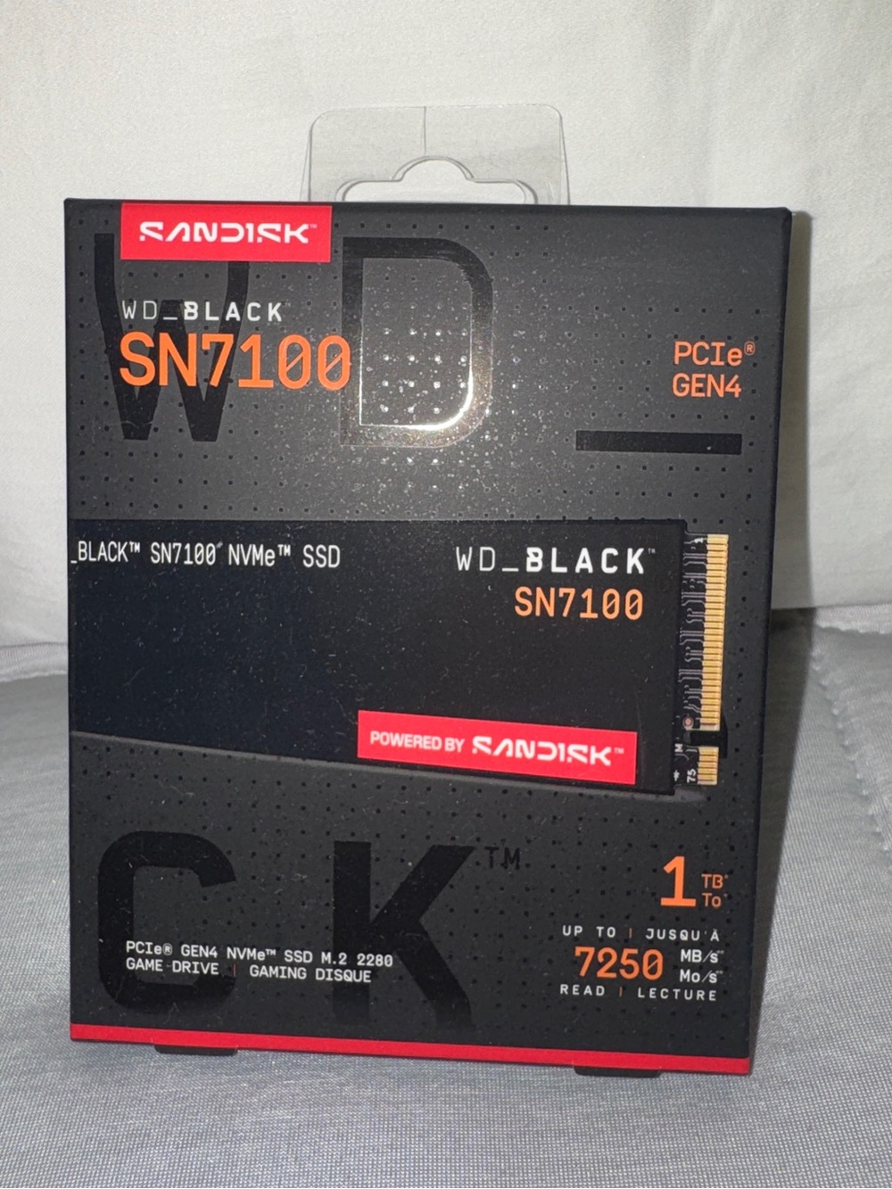 Sandisk WD_BLACK SN7100 NVMe PCIe Gen4 SSD 1TB